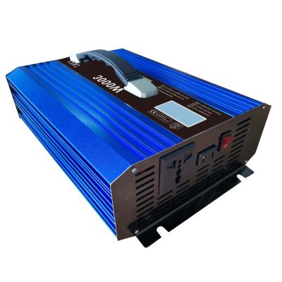 China Automobile Inverter Solar Power System Pure Sine Wave 12v 24v 220v 230v DC to AC Power Inverter 3000w for sale