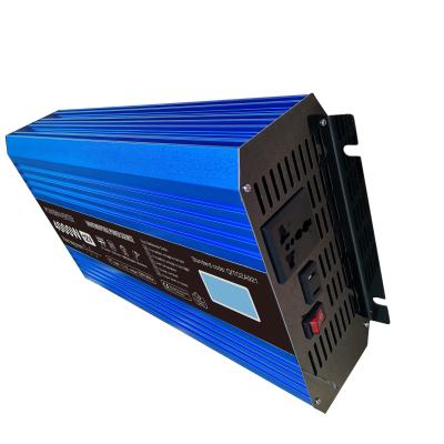 China Pure Sine Wave 4kw 12V 24V LCD Display DC To AC 220V 230V Peak 6000w Solar Power Inverter 4000w 395X220X95mm for sale