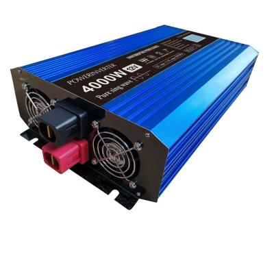 China Pure Sine Wave Power Inverter 4Kw 6000W 12V DC 220V Peak To AC Car Power Inverter 4000w 395X220X95mm for sale