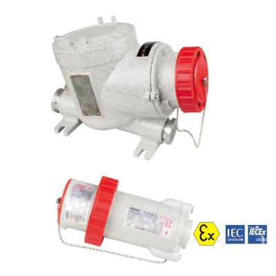 China ATEX Explosion Proof Electrical Equipment 2P-5P Flameproof Plug And Socket for sale