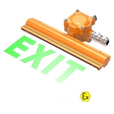 China 6W/0.5W Atex Emergency Lighting Explosion Proof Exit Light Maintained Type for sale