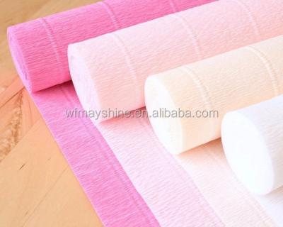 China Virgin Wholesale DIY Paper Crafts 80-120 Crepe Paper For Making Flowers for sale