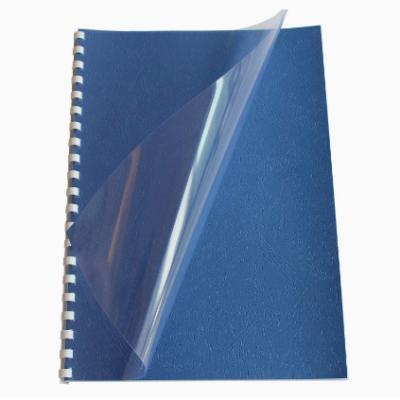 China A4 Book Cover Binding Protective Sheet Waterproof Plastic Blue Clear Clear PVC Film for sale