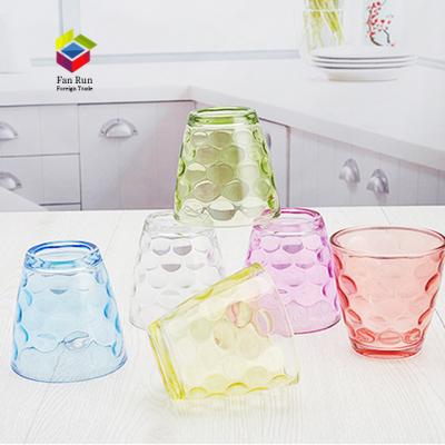 China Customized Sustainable Colored Household 330ml Beverage Drinking Glass Drinking Glass Water Glass for sale