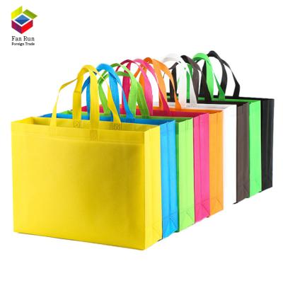 China Hot Sale Promotional Customized Shopping Bag Handle Logo Printed Foldable Reusable Shopping Tote Non Woven Bag With Security for sale