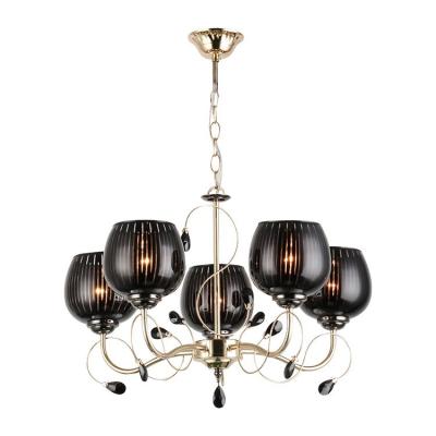 China Modern Indoor Decorative Living Room Bedroom Customized E27 Glass Hanging Chandelier Pendant Light for sale