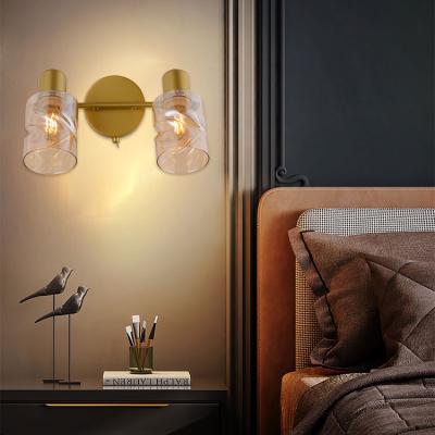 China Ganva 2022 new design modern edison bulb metal wall sonce restaurant nordic double led wall lamp for sale