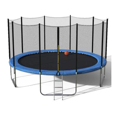 China With Round Outdoor Net 2021 Big Protector Kids Bouncing Trampoline With Roof Safety Fencing Net for sale