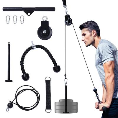 China Home Fitness Fitness Equipment FlagWorld Forearm Shoulder Strength Workout DIY Home Fitness LAT and Lift Pulley Silent Cable System for sale