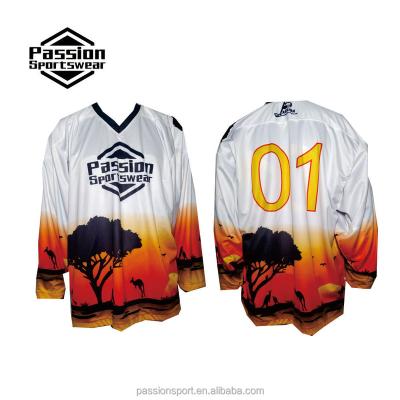 China Shirts & Tops Wholesale Cheap Custom Unique Design Hockey Jersey for sale