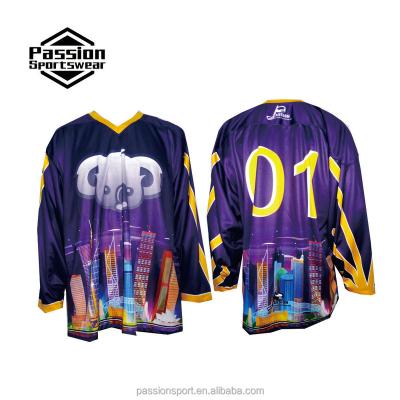 China Shirts & Small MOQ Team Order Custom Full Sublimation Wholesale Good Quality Ice Hockey Tank Tops Tops for sale