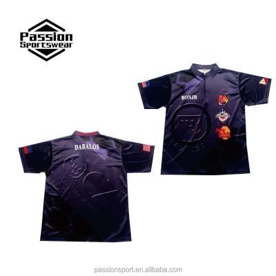 China Wholesales Custom Sublimated Motorcycle Breathable And Auto Pit Team Racing Crew Shirt for sale