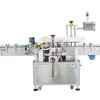 China Automatic CLOTHING Oil Bottle Square Sticker Bilateral Labeling Machine for sale