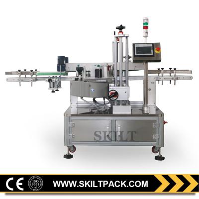 China Professional Automatic CLOTHING Box Carton Labeling Machine For Corner Sealing for sale