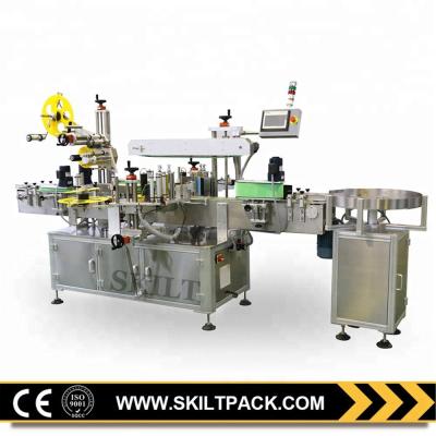 China High Quality CLOTHING SKILT Ketchup Bottle Three Stickers Glass Tomato Labeling Machine for sale