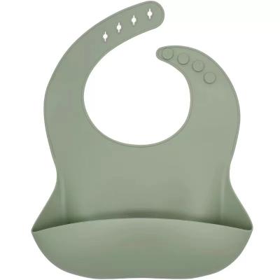 China 100% Satisfied After-Sales Service Sustainable Waterproof Easy Clean Bibs Food Catcher For Babies Toddlers for sale