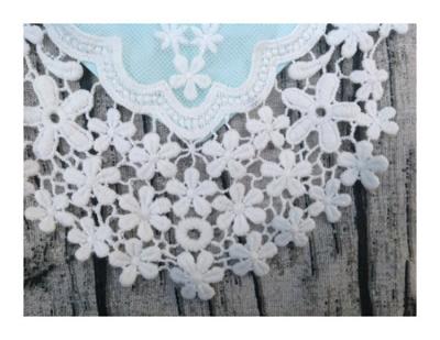 China Sublimation Fancy Viable Waterproof Lace Fabric Infant Baby Bibs for sale