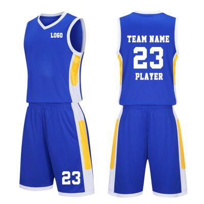 China Antibacterial Custom Basketball Jerseys Mens Professional Basketball Clothes Team Basketball Clothes for sale