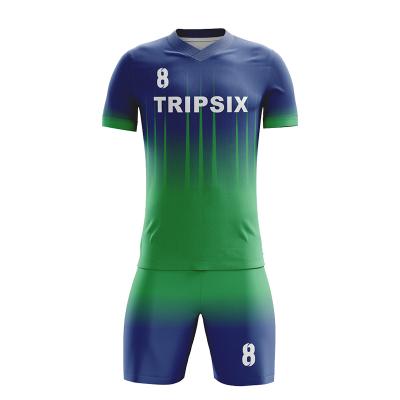 China Sets Custom Sublimation Mens Football Uniforms Club Soccer Wear Kit for sale