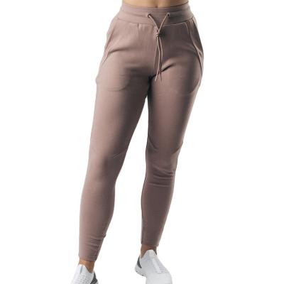 China High Quality QUICK DRY Cotton Drawstrings Women Sports Joggers Skinny Fit Sweatpants For Running for sale