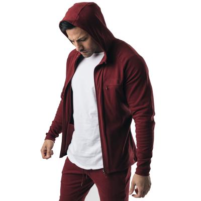 China Anti-wrinkle guaranteed quality solid color street men's red pullover hoodies for sale