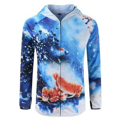 China Custom Logo Quick Dry Anti-UV Protection Fishing Jersey Wear Long Sleeve Men Fishing Shirt for sale