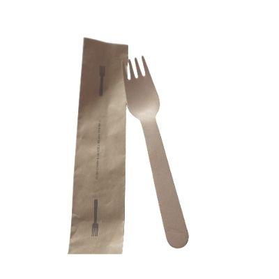 China Disposable Eco-Friendly Disposable Wooden Fork Knife Spoon 160 Wooden Fork for sale