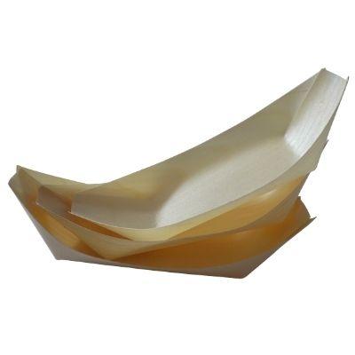 China New Type Wooden Sushi Tray Ship Type Food Packaging Tray Dessert Pastry Packaging Tray Hot Sale Viable for sale