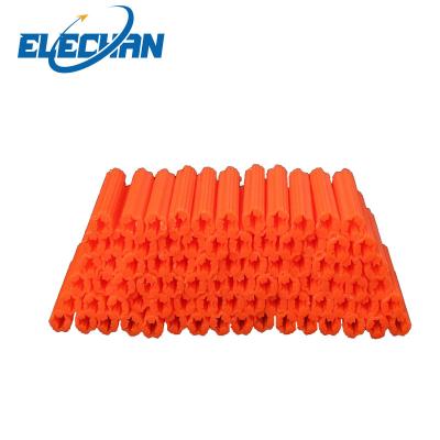 China Orange Plastic 10x50mm Hole Wall Expansion Anchor Nylon Plastic Plug With Wing for sale