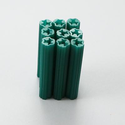 China Plastic Green Wall Screw Expanding Plastic Screw Wall Socket For Fixed for sale