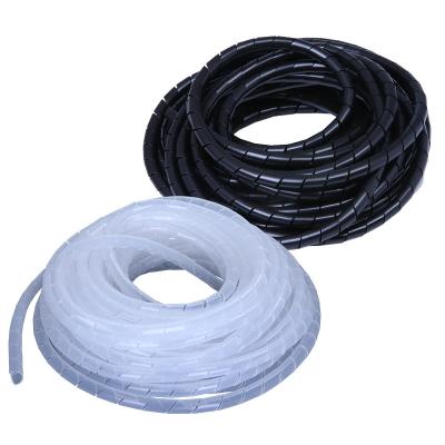 China Wholesale 4mm Sprial PE Wrapping Tape , Factory Price Cable Management 10meter Cable Tidy Kit for sale