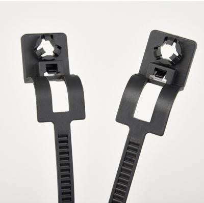 China Car Chassis Cable Tie Car Wire Tie Clips Push Mount Nylon Clips Cable Tie Fixed Clamps Tying Self-Locking Plastic Zipper Strap Tie for sale