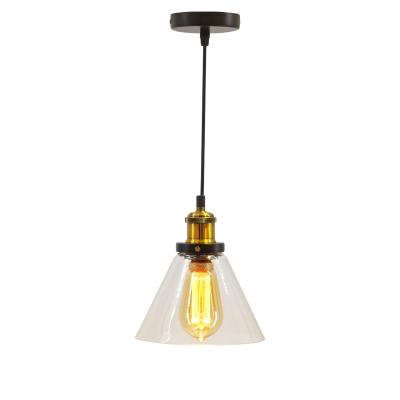 China Modern and simple glass led dining room table chandelier dresser home lighting indoor glass pendant lamp for sale