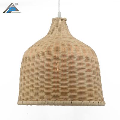 China Convenient Hand - Woven Bambom Lamp Cage Pendant Lamp Eco - Friendly Natural Bamboo Color for sale