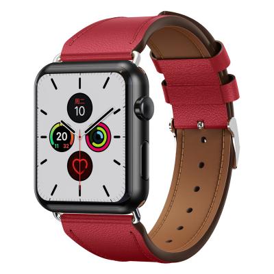 China Fashion\Dress Luxury Popular Apple Watch iwatch876 SE54321 Small waist leather watchband ultra slim body simple for sale