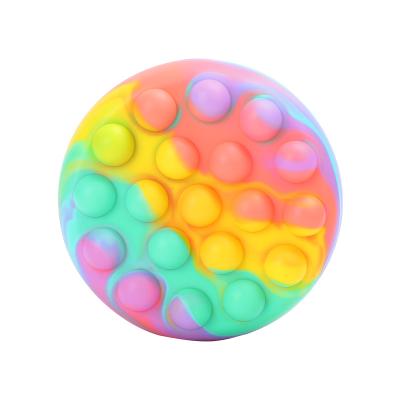 China Factory wholesale fidgety person toy silicone round shape bubbles 3D ball stress reliver fidgety person toys for sale