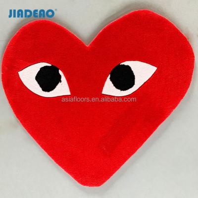 China Red Heat Washable Custom Blankets Hand Tufted 3D Customized Living Room For Carpet Blankets for sale