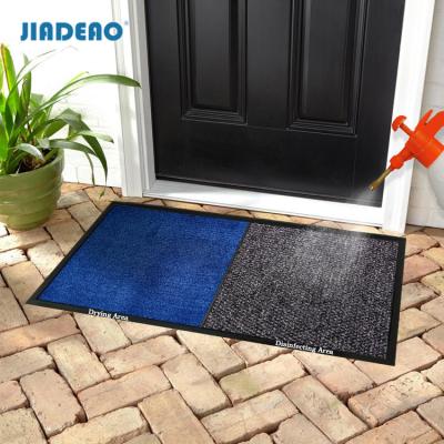 China Wholesale Washable Door Mat Carpet Sanitizing Footbath Shoe Disinfection Sanitizer Disinfection Foot Mat Disinfectant for sale