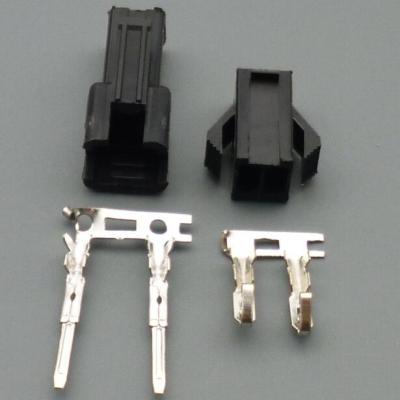 China 2.54mm SM 2 Pin 2 Way Automotive Multipole Connector Plug With Male And Female Terminals for sale