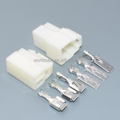 China 3 Way 6.3mm Automotive Connector Kit Pin Connectors Male And Female for sale