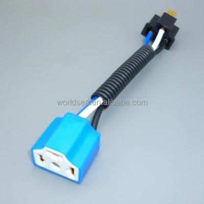 China Automotive auto ceramic plug connector h4 9003 male and female plug holder for sale