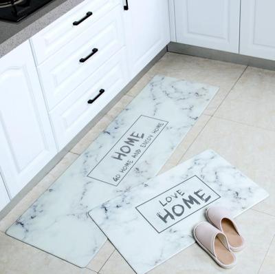 China Washable Waterproof Custom Printed Anti Fatigue Tape Kitchen Door Mat Easy Cleaning Kitchen Cover for sale