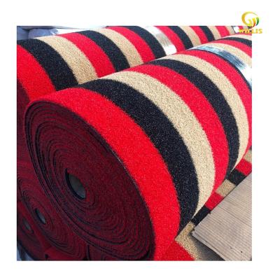 China Modern Bangladesh And India Market 1.2x15m And 0.9x15m Anti Slip Grass Mat Colorful Plastic Floor Mat Roll Tarpaulin for sale