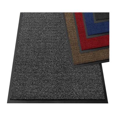 China Indoor UK Best Selling Non Slip Barrier Dirt Trap Reception Door Mat Cut Pile Polypropylene Indoor Outdoor Floor Mat for sale