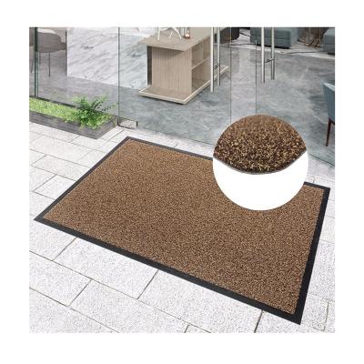 China Waterproof Colombia Market Customize Designer Carpet Curly Grass Yarn Cleaning Tufted Foot Rug With PVC Bottom for sale