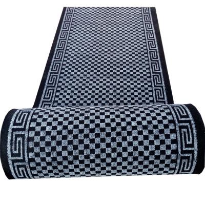 China Modern Jacquard Design Small Square Hotel Lobby Carpet With PVC Backing for sale