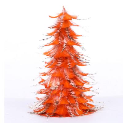 China Factory Wholesale Feather Ornaments Feather Christmas Tree For Party Decoration for sale