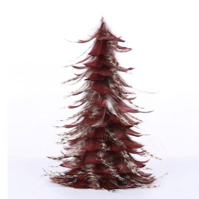 China Feather Christmas Party Supplies Artificial Christmas Gift Sale Tree Christmas for sale