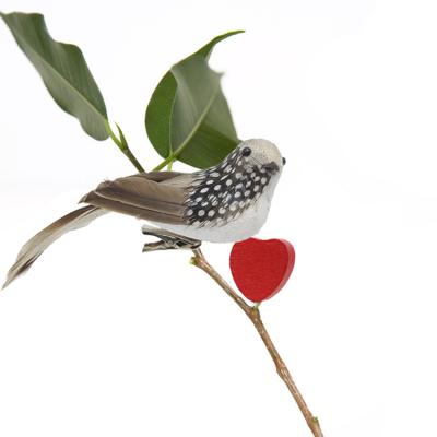 China Home Accessories Silver Color Foam Factory Price Creative Decoration Mini Bird for sale