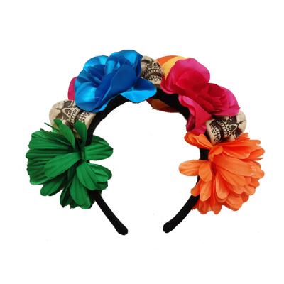 China Comfy Soft Halloween Hair Band Custom Flowers Elegant Party Headband Wedding Party Supplies for sale